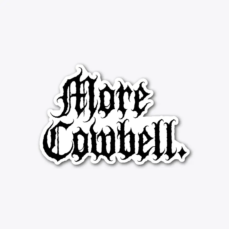 More Cowbell black logo 